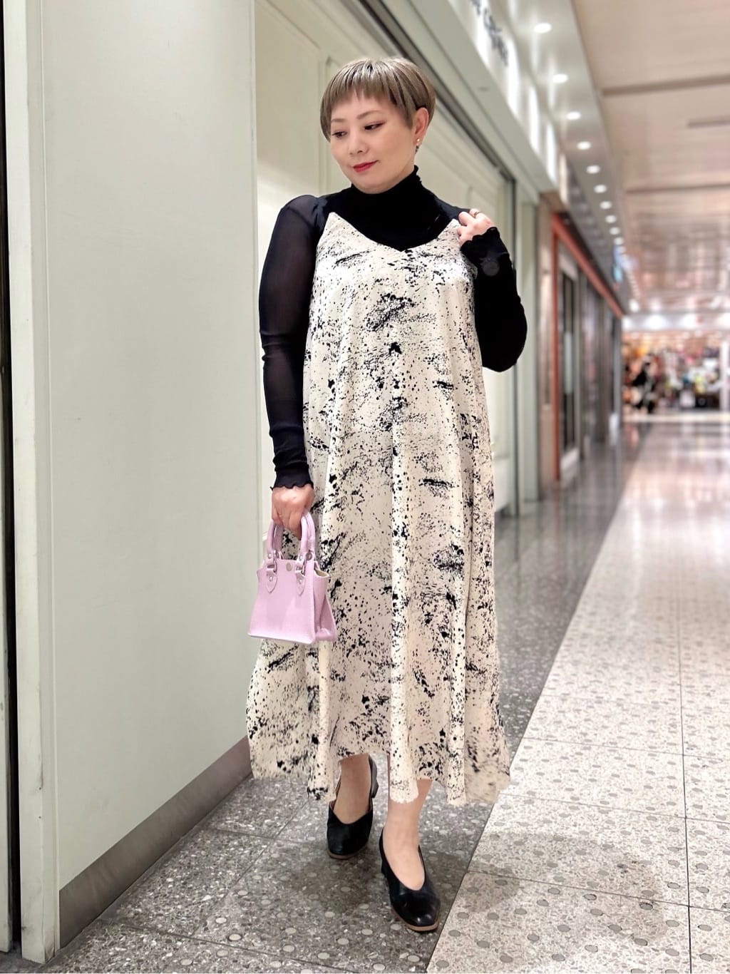 スプラッシュプリントキャミワンピース