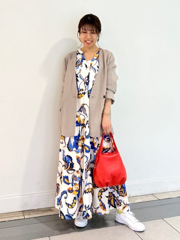 ボタニカルティアードワンピース