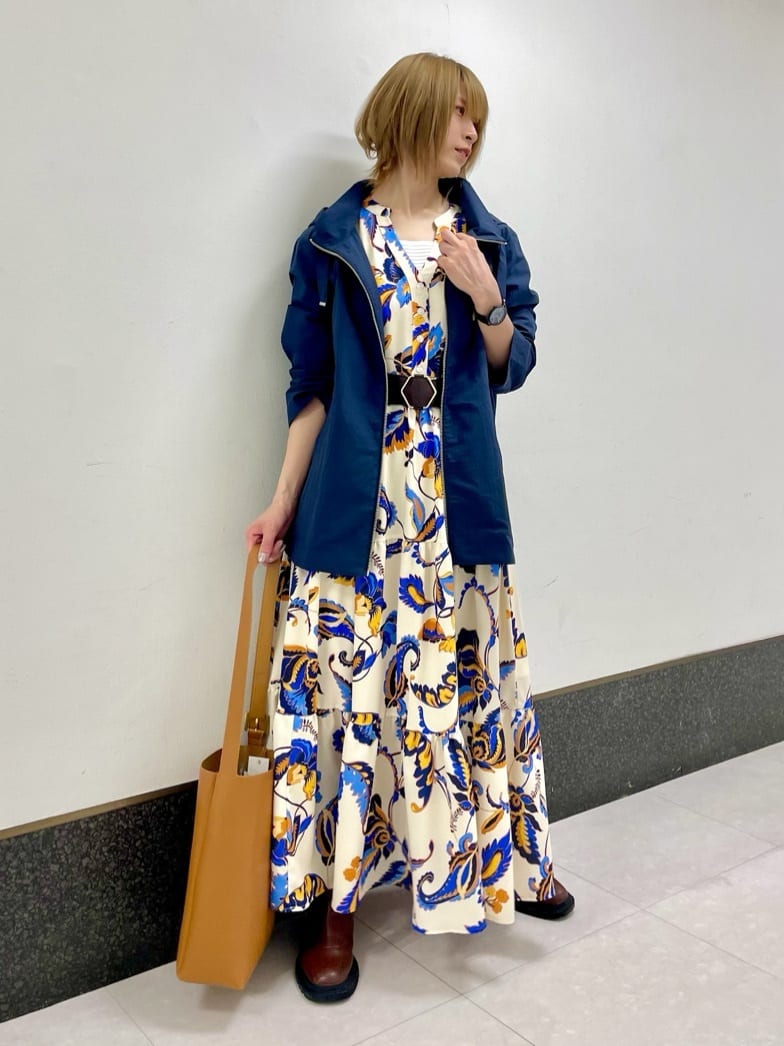 ボタニカルティアードワンピース