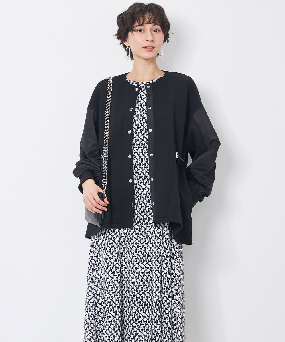 異素材ダンボールブルゾン