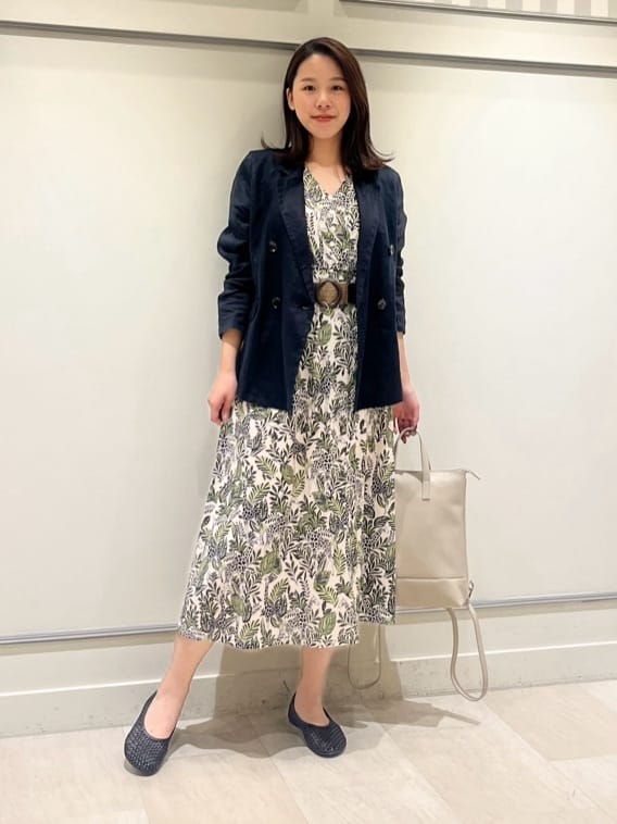 リネンテーラードジャケット