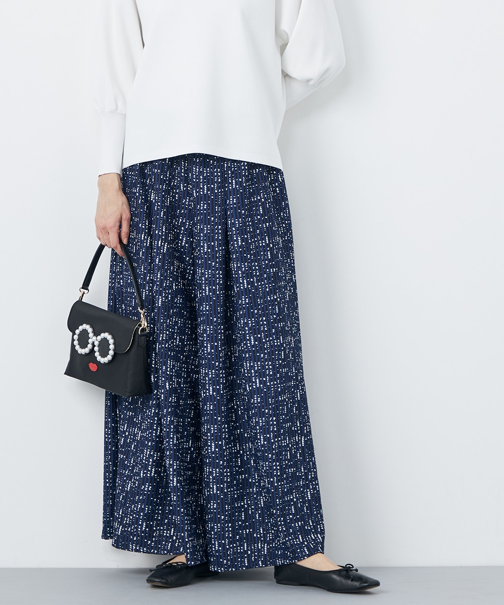 ランダムストライプ柄ジャージパンツ