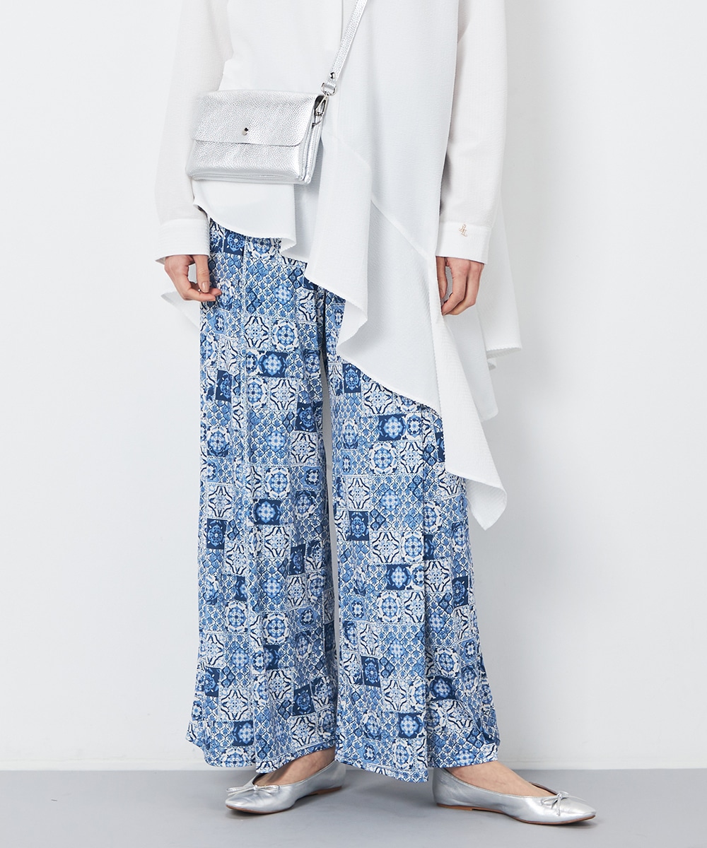 タイルモチーフジャージパンツ