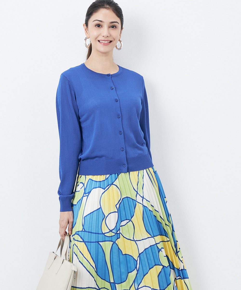 クルーネックUVカーディガン