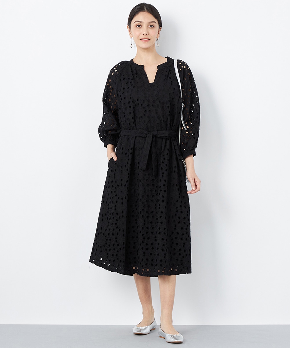 フラワーレースサックワンピース