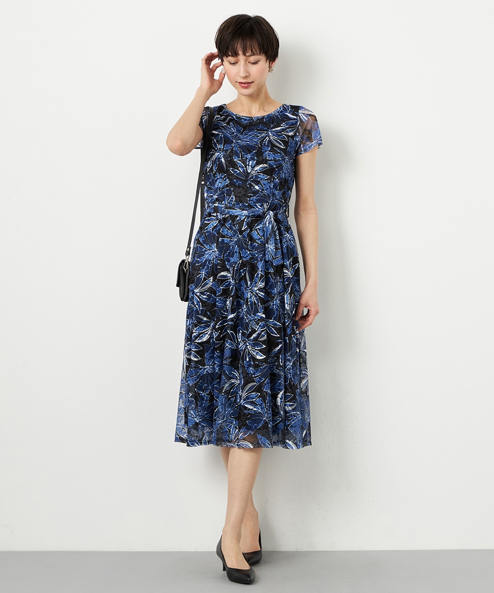 リーフレースジャージワンピース