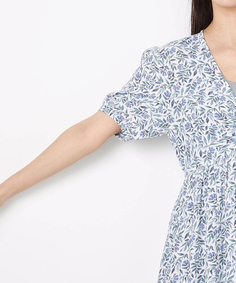 リーフプリントワンピース