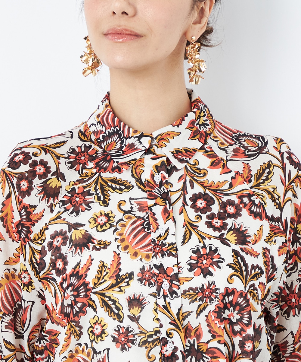 フラワーモチーフワンピース