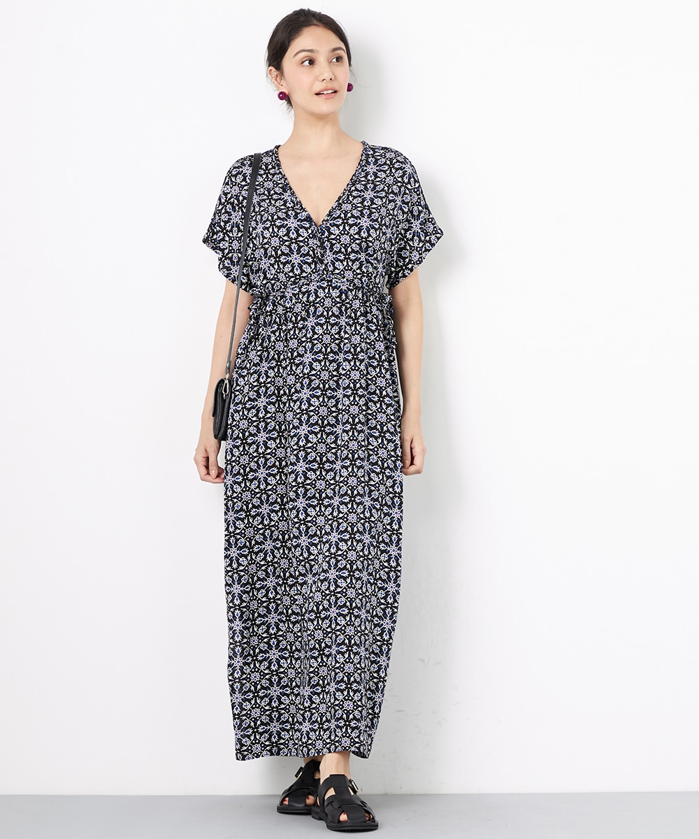 プチフラワーロングワンピース