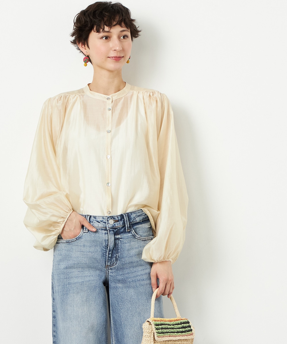 バルーンスリーブブラウス