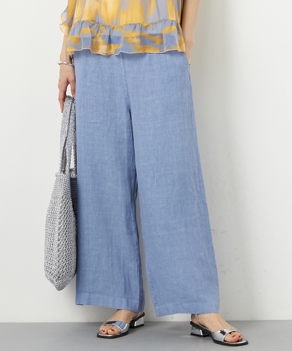 リネンワイドパンツ