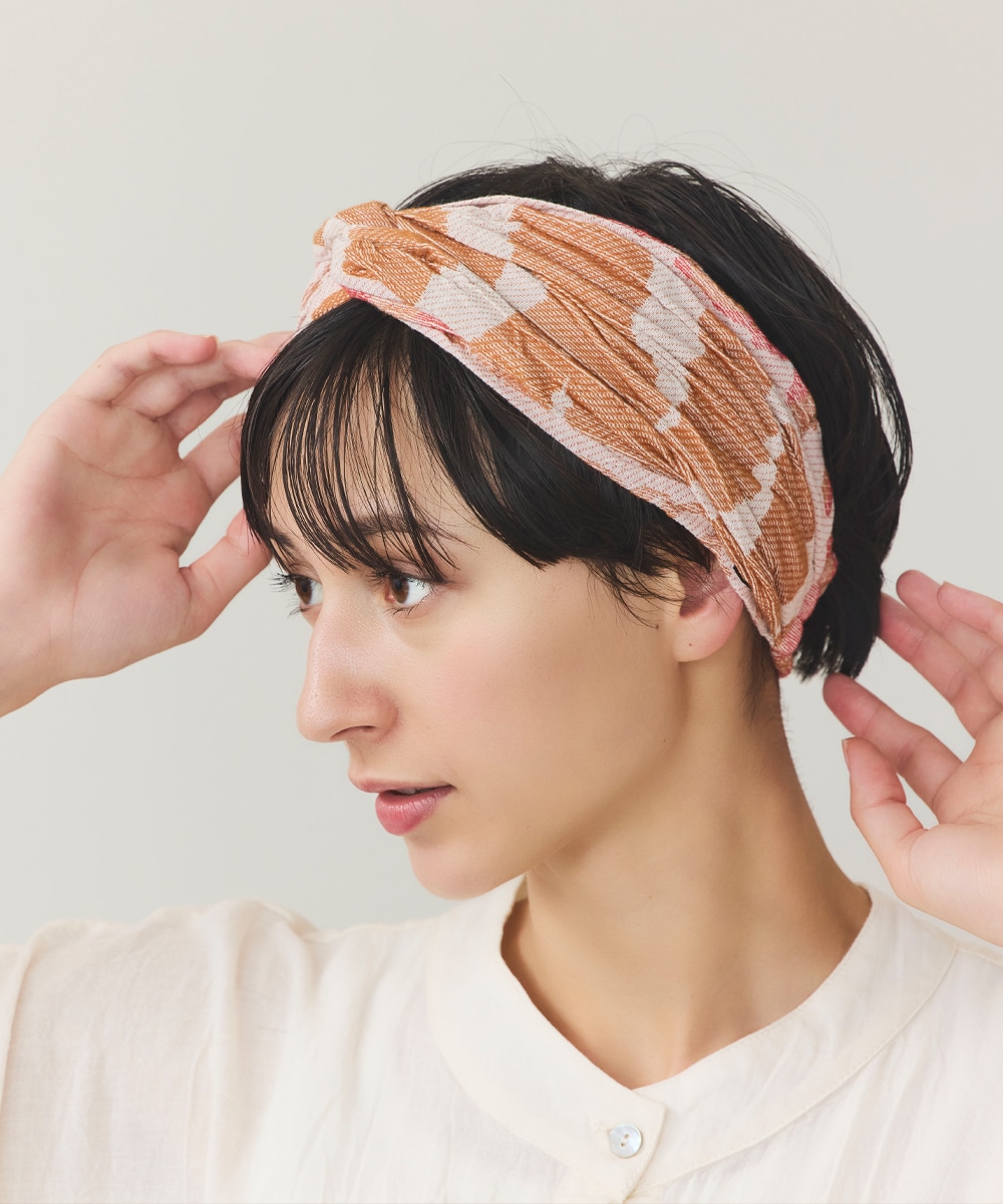 ぼかし柄ターバン