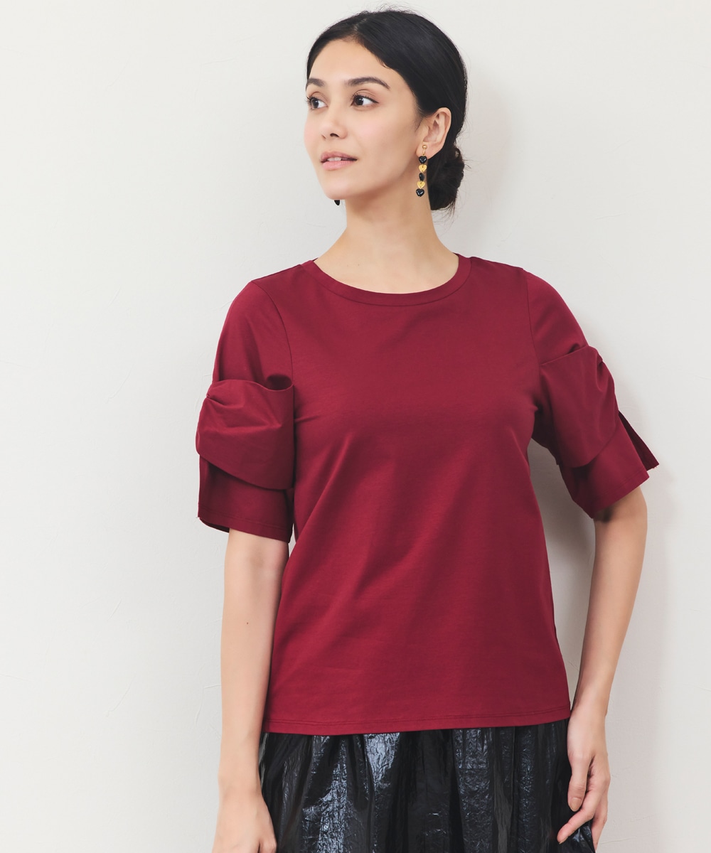 リボンスリットTシャツ
