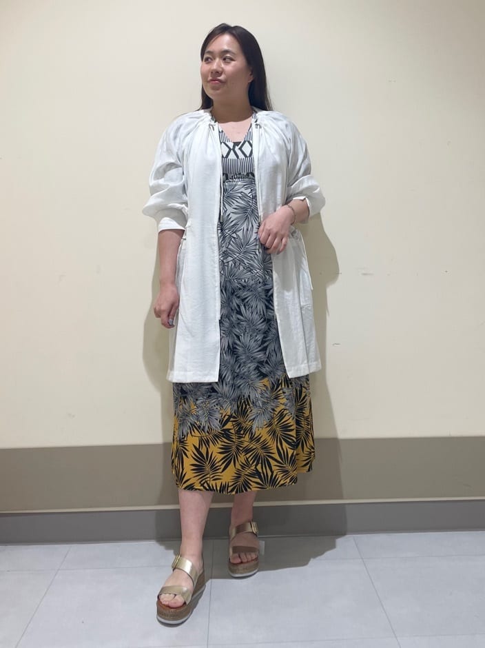 リネン混シアーブルゾン