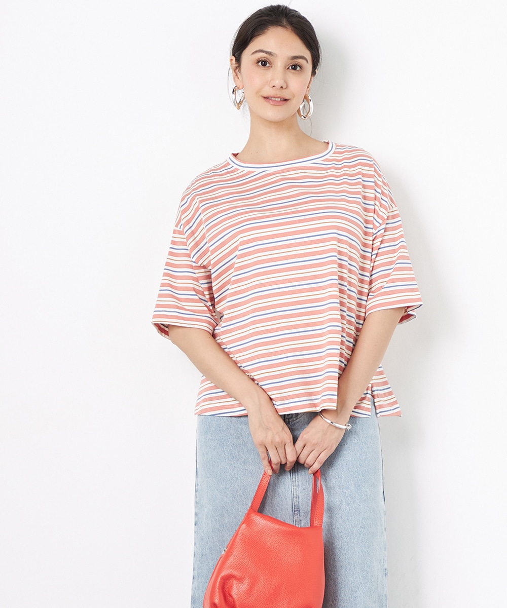 Catherine Harnel/キャサリンハーネルのイタリアボーダーTシャツ zzz-43190601-14.jpg