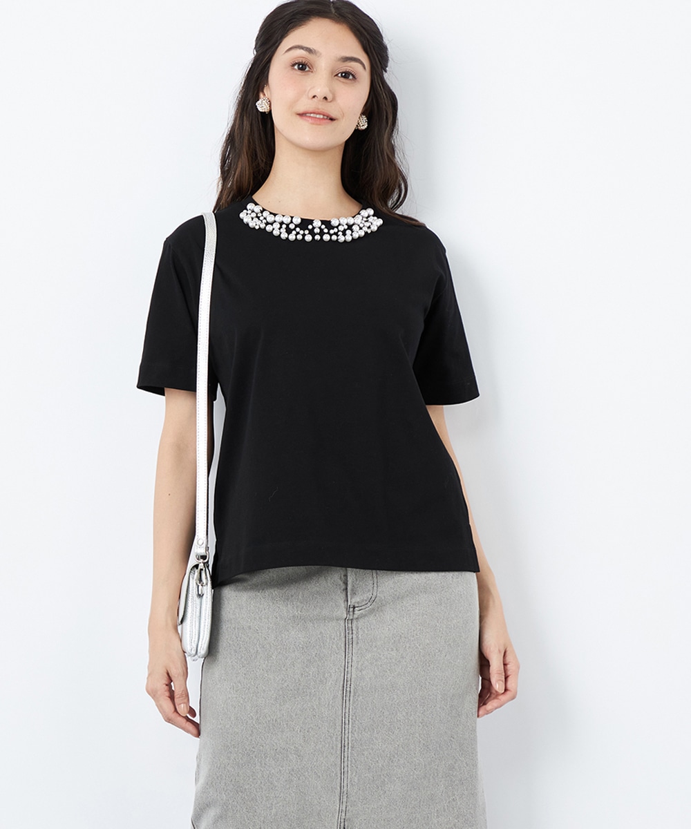 パールビジューTシャツ