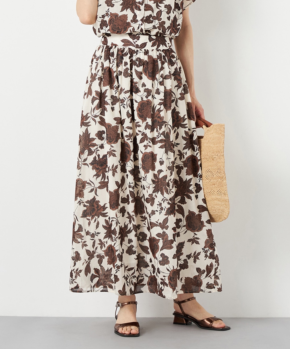 フラワーギャザーロングスカート