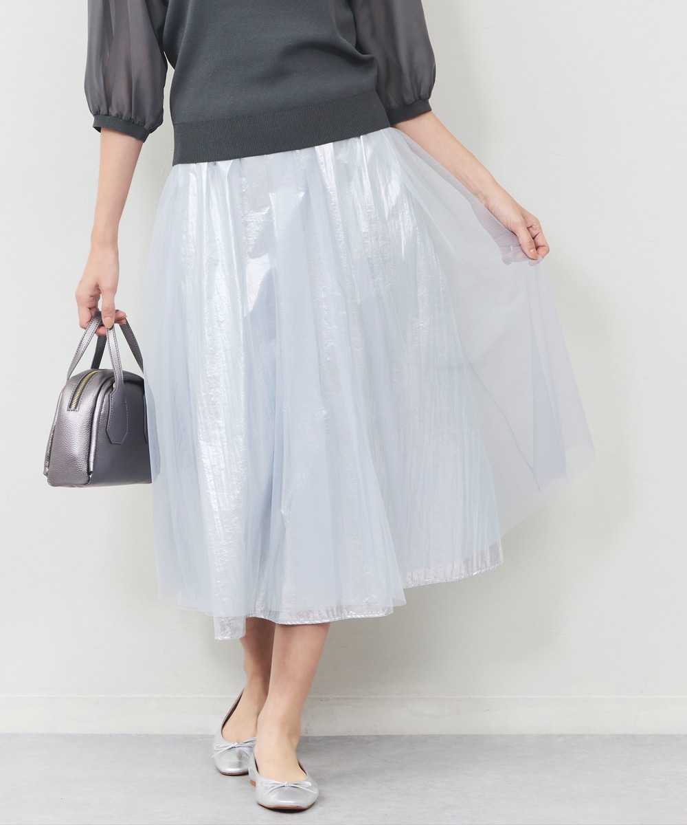 ２３区R(アール)】FINE TULLE スカートチュールスカート４０ 23区R(アール)】FINE TULLE スカートチュールスカート40