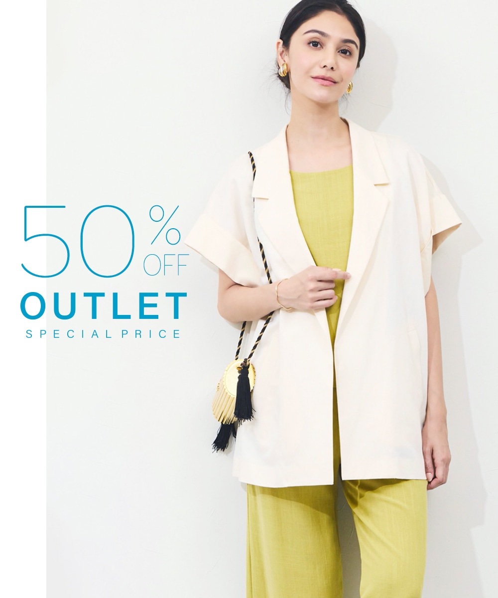 リネンMIX半袖ジャケット