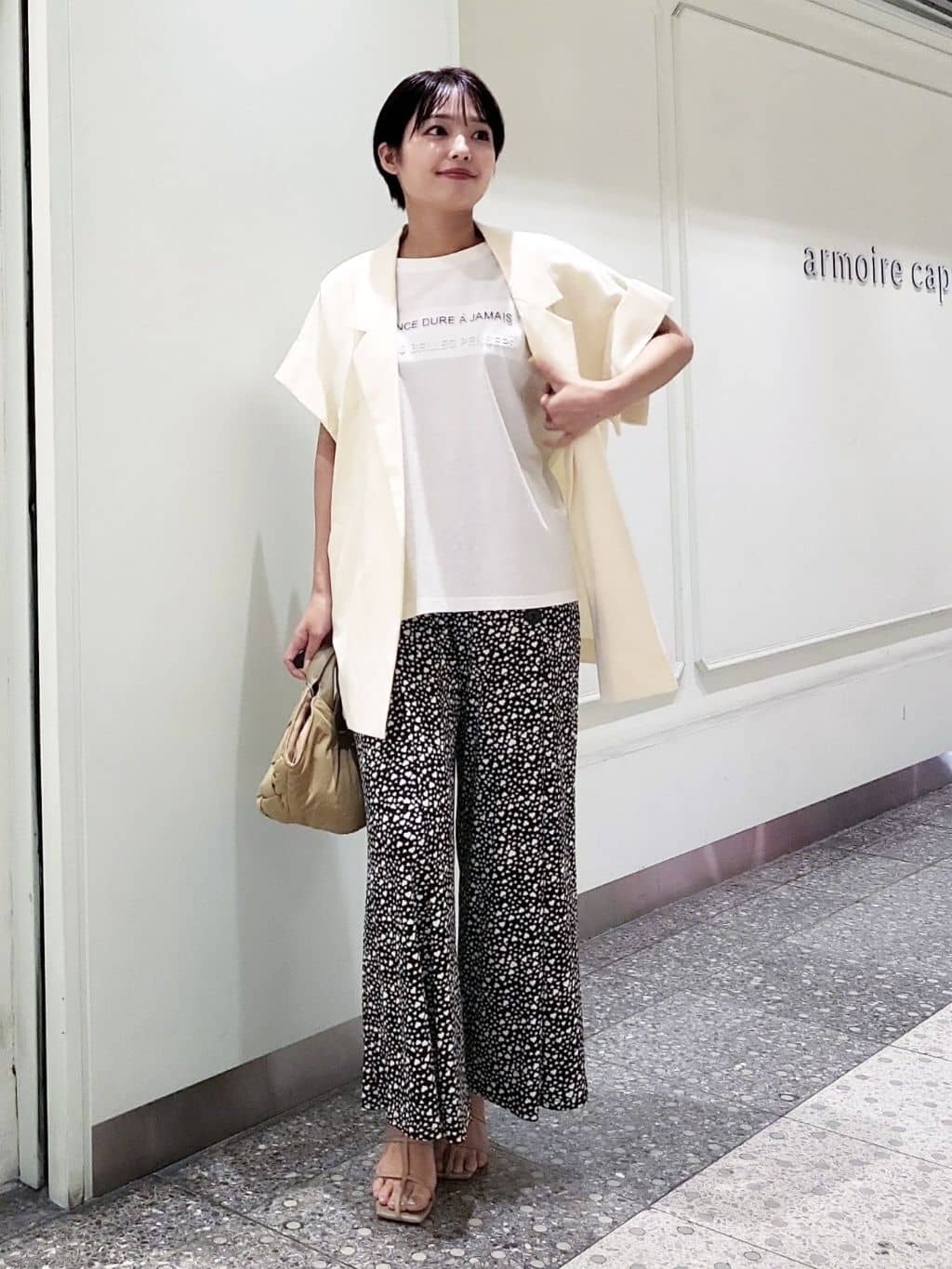 リネンMIX半袖ジャケット