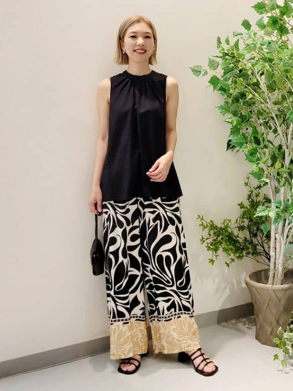 コットンリネンブラウス スタイリング2