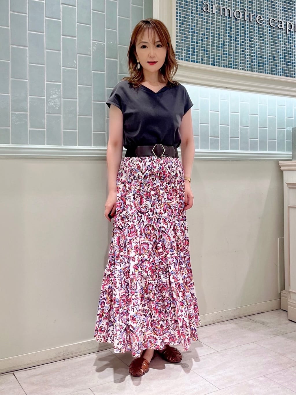 ラクしておしゃれ。夏のTシャツコーデ◎