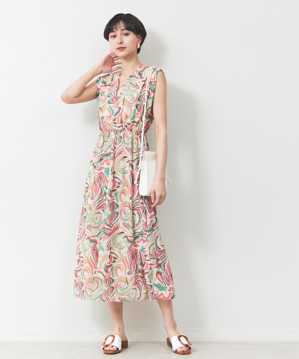  armoire capriceのジオメトリックワンピース