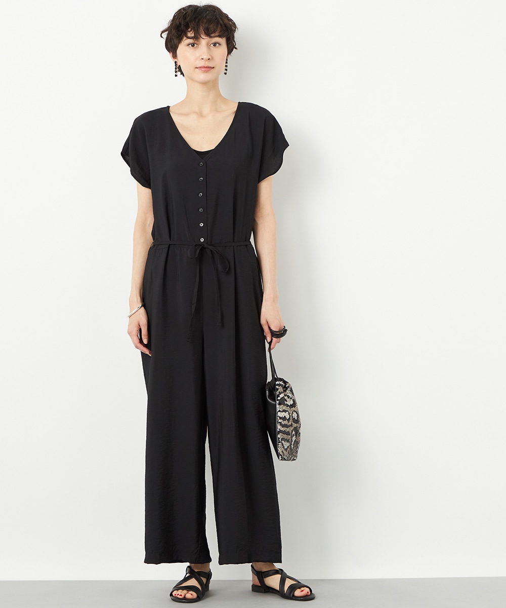  armoire capriceのフレンチスリーブジャンプスーツ