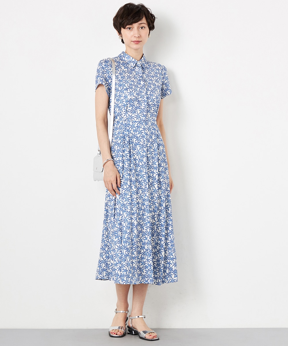 Luxe armoire capriceのパームツリーモチーフジャージワンピース