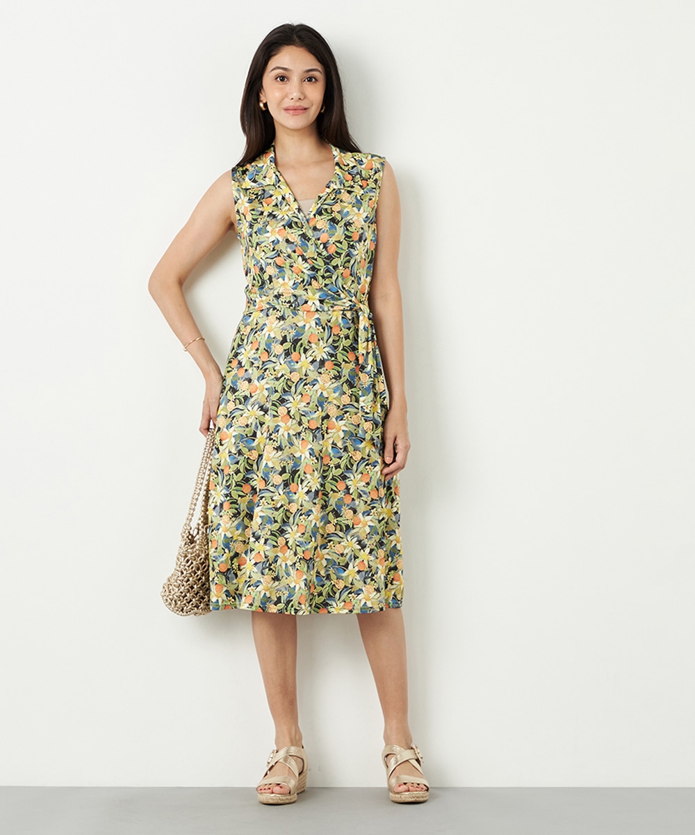  armoire capriceのフルーツプリントジャージワンピース
