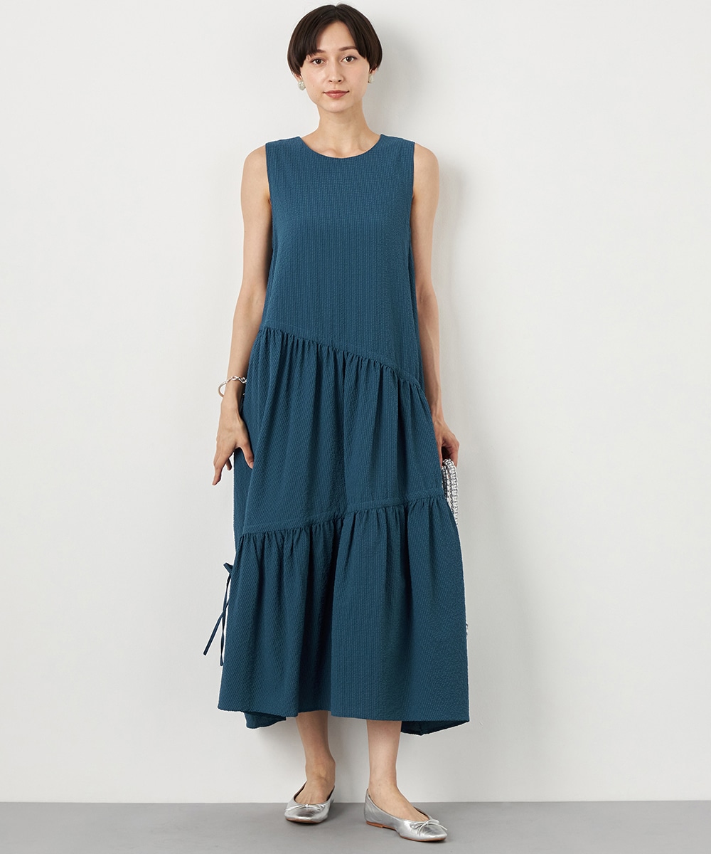  armoire capriceのアシンメトリーティアードワンピース