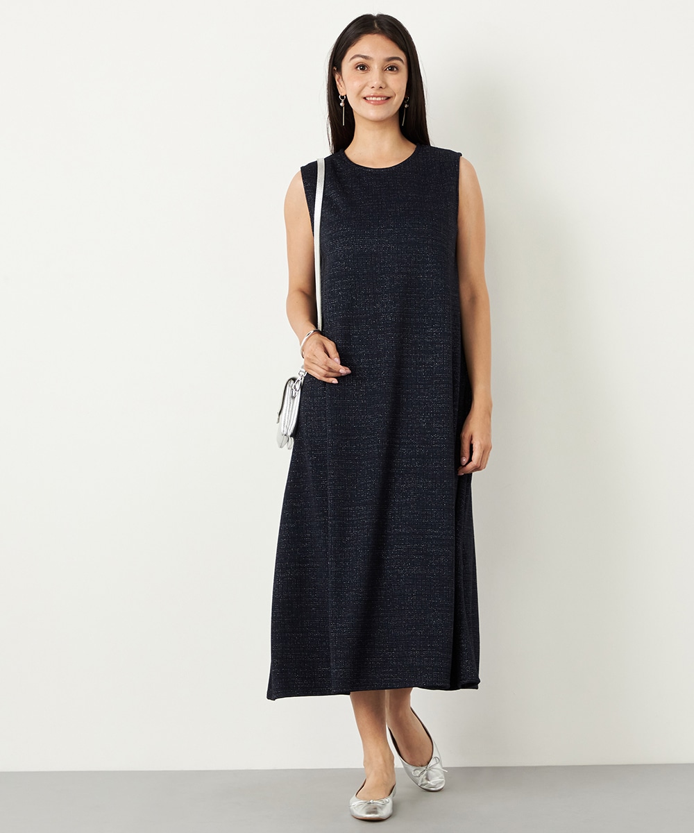 Luxe armoire capriceのチェックジャカードワンピース
