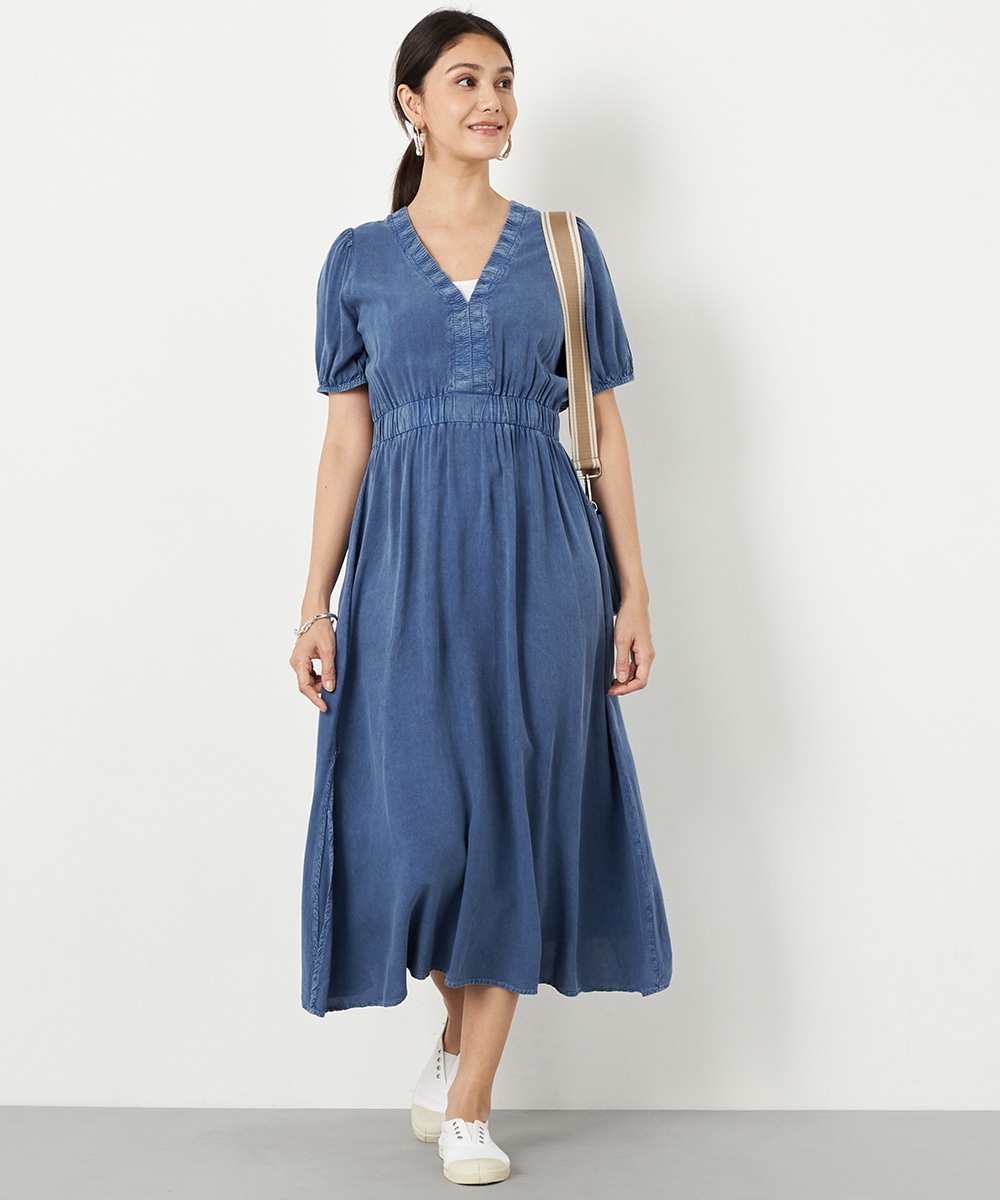  armoire capriceのデニム風ワンピース