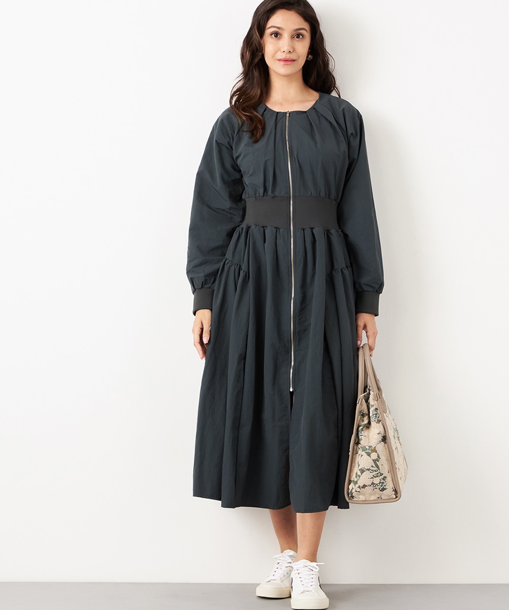  armoire capriceのウエストリブZIPワンピース
