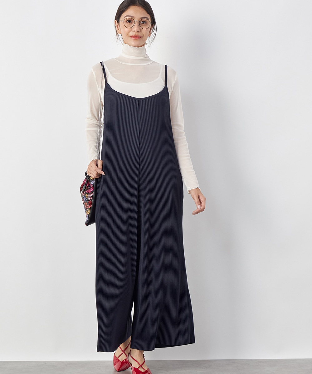  armoire capriceのプリーツジャージコンビネゾン