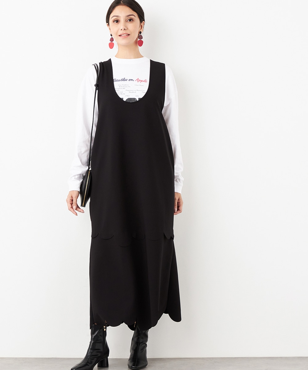 スカラップジャンパースカート