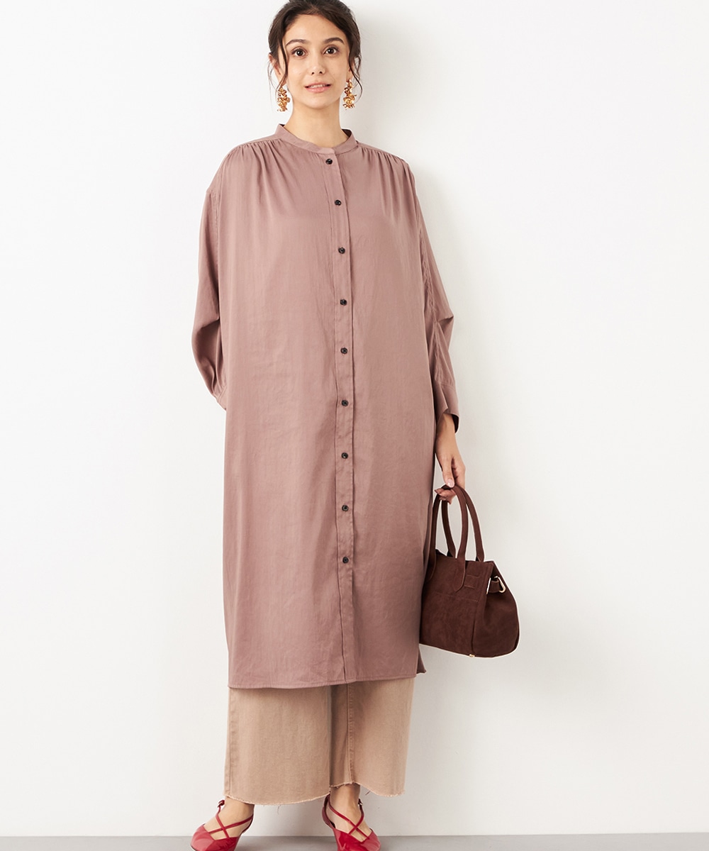 armoire capriceのギャザーシャツワンピース