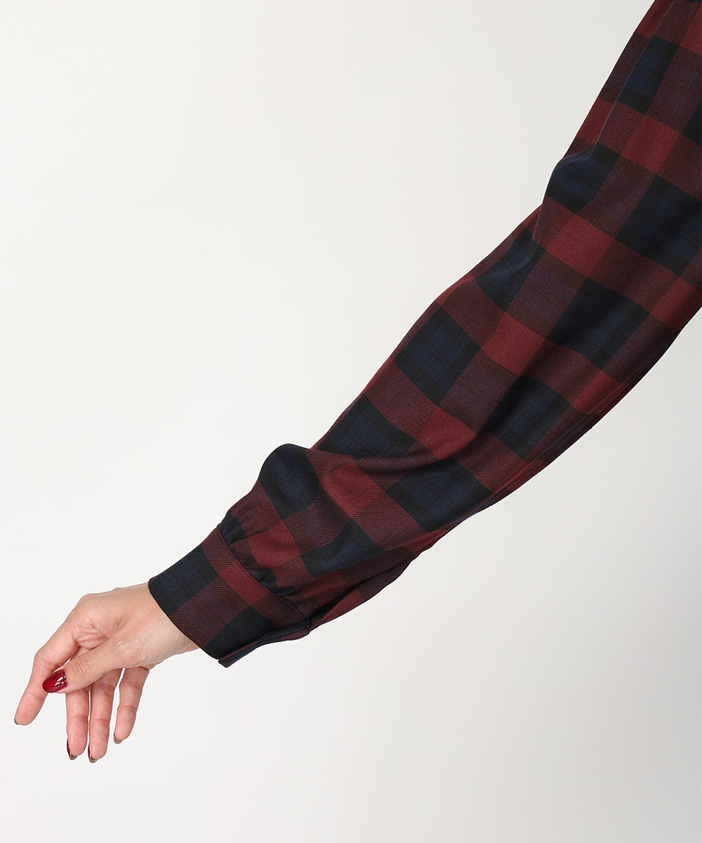 チェックシャツワンピース