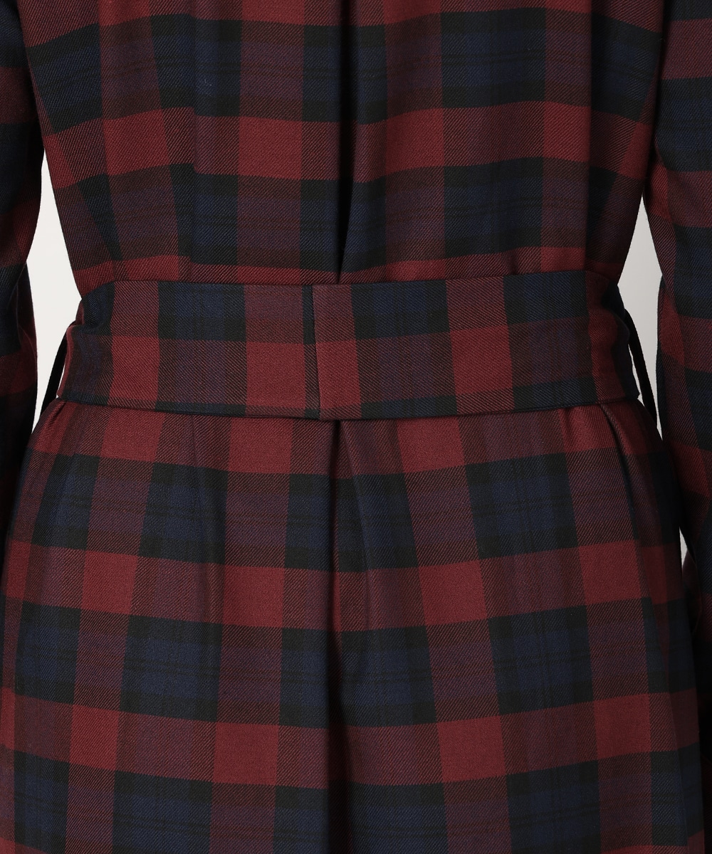 チェックシャツワンピース