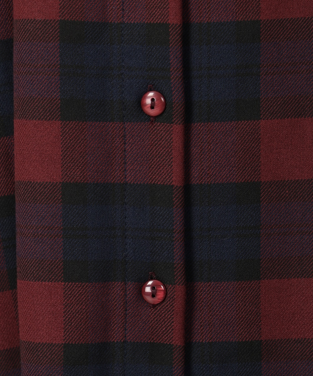 チェックシャツワンピース