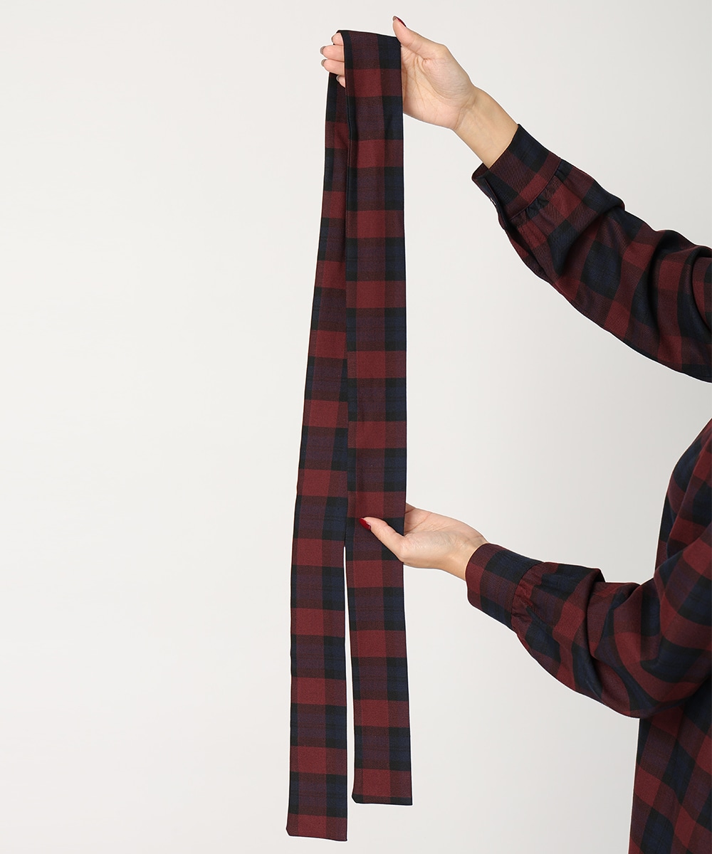 チェックシャツワンピース