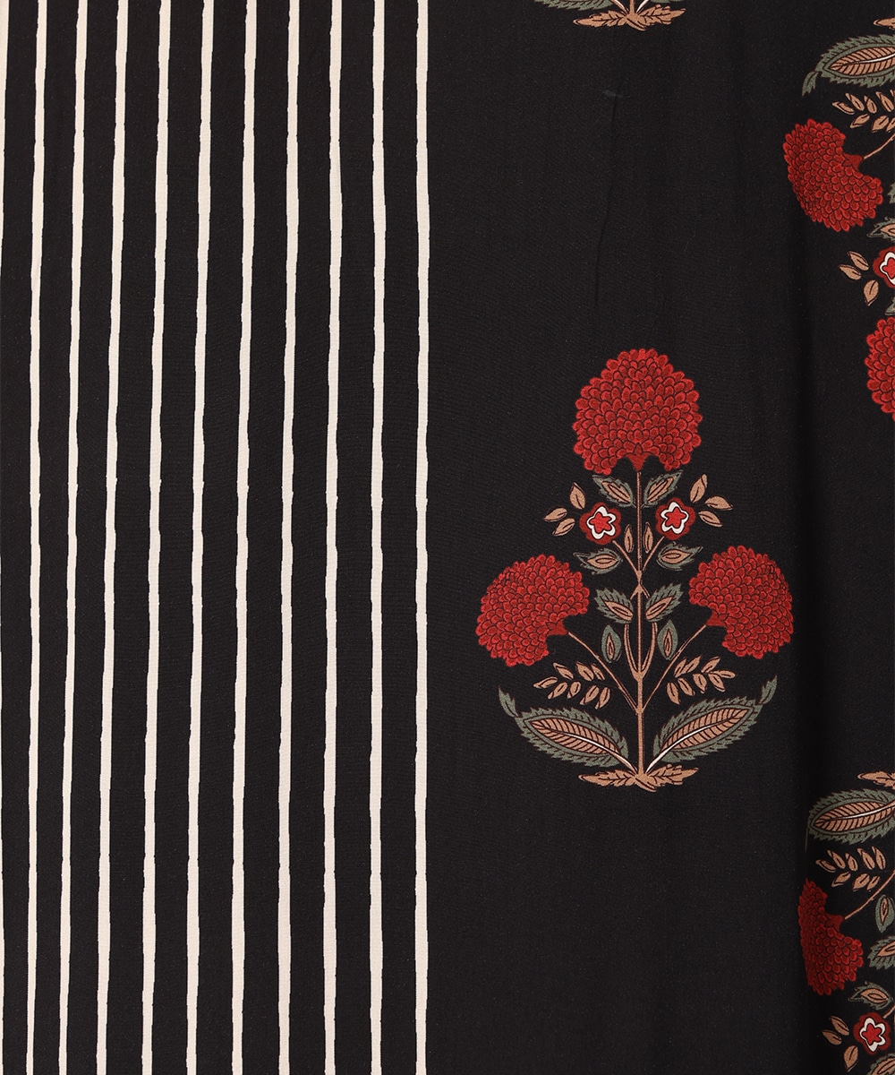 異柄切り替えリラックスワンピース