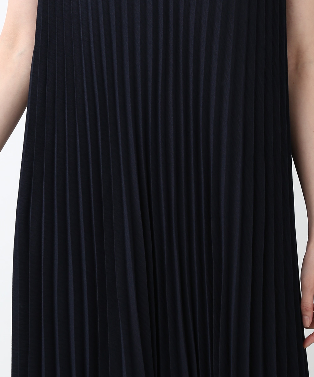 プリーツAラインワンピース