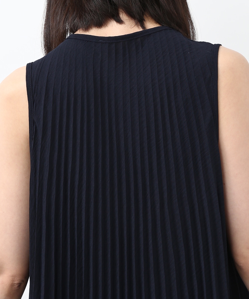 プリーツAラインワンピース