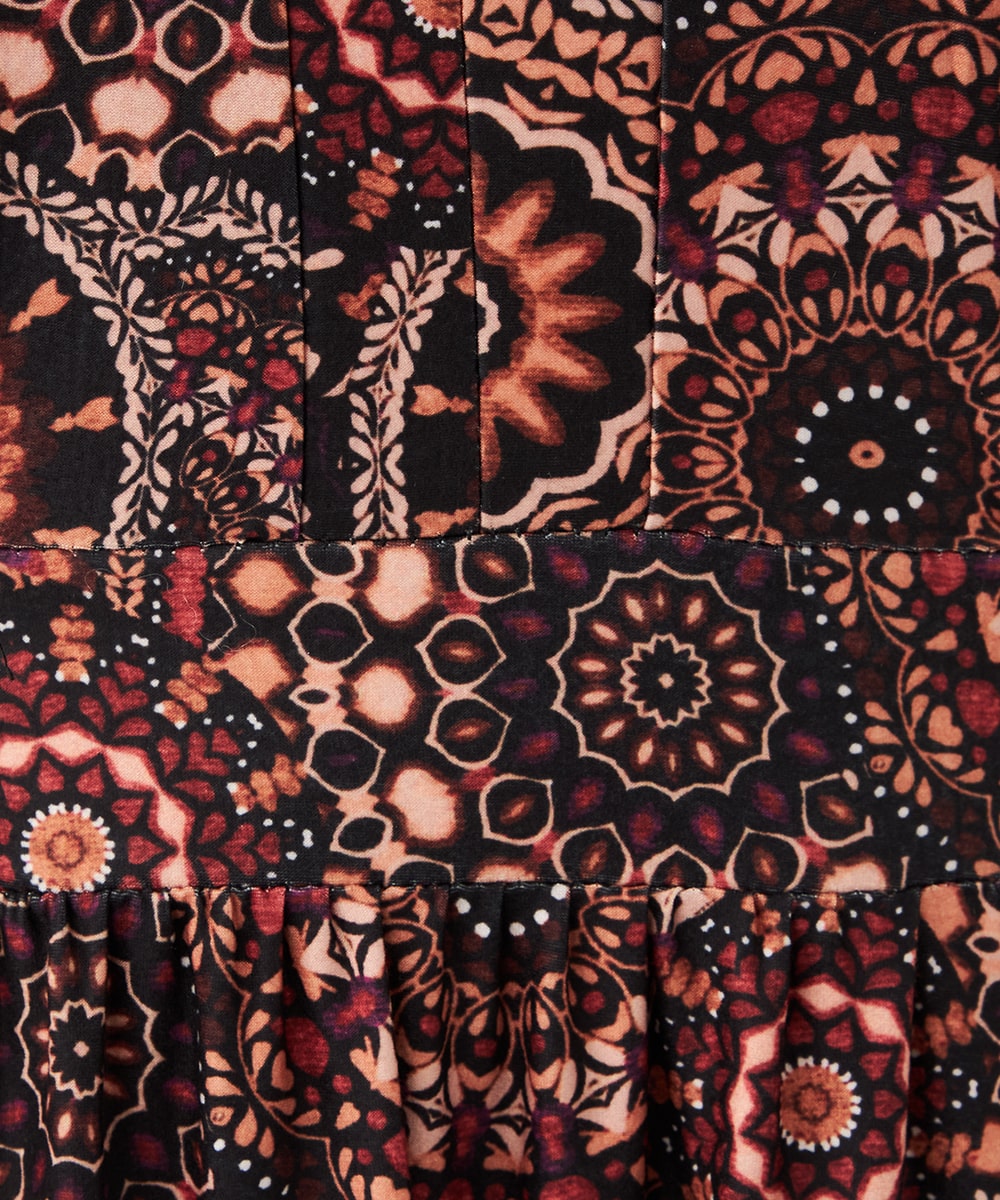 アラベスクプリントジャージワンピース