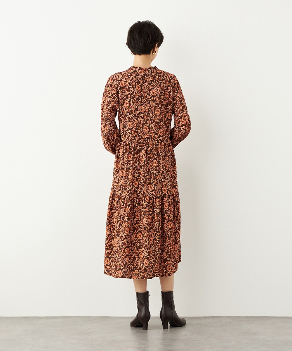 モチーフプリントワンピース
