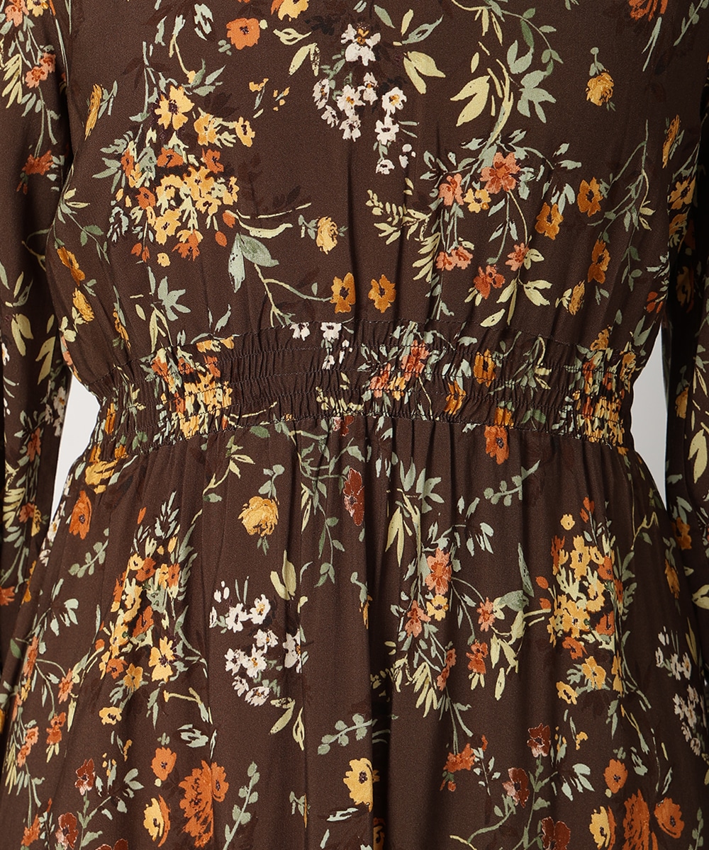 フラワーシャーリングワンピース