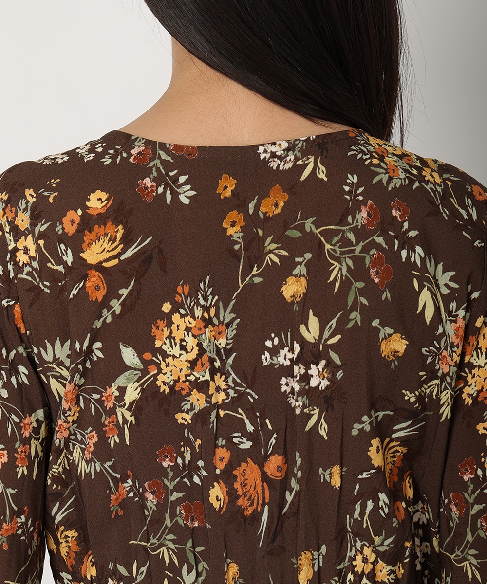 フラワーシャーリングワンピース