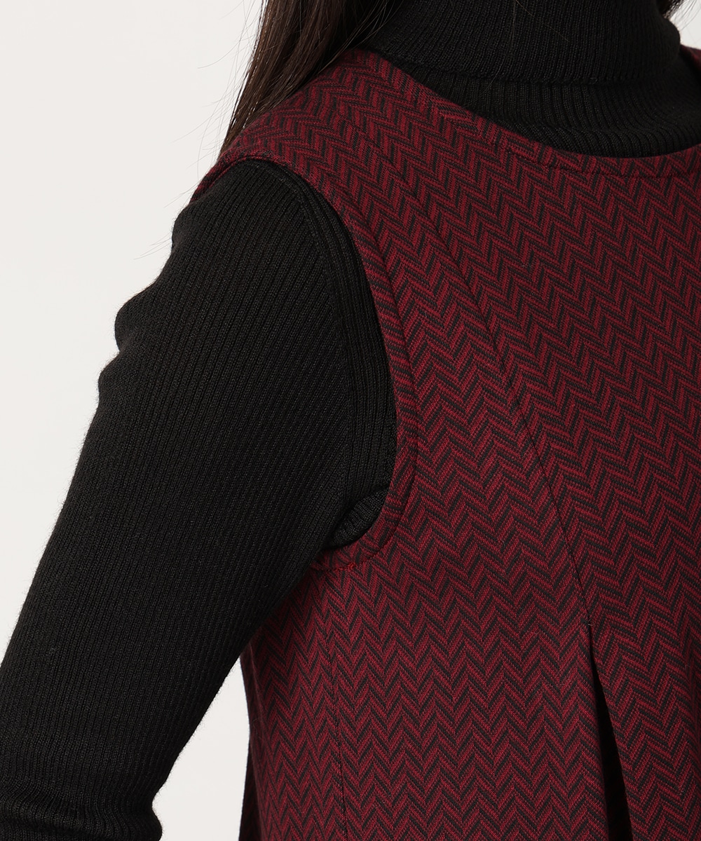 ジグザグジャカードワンピース