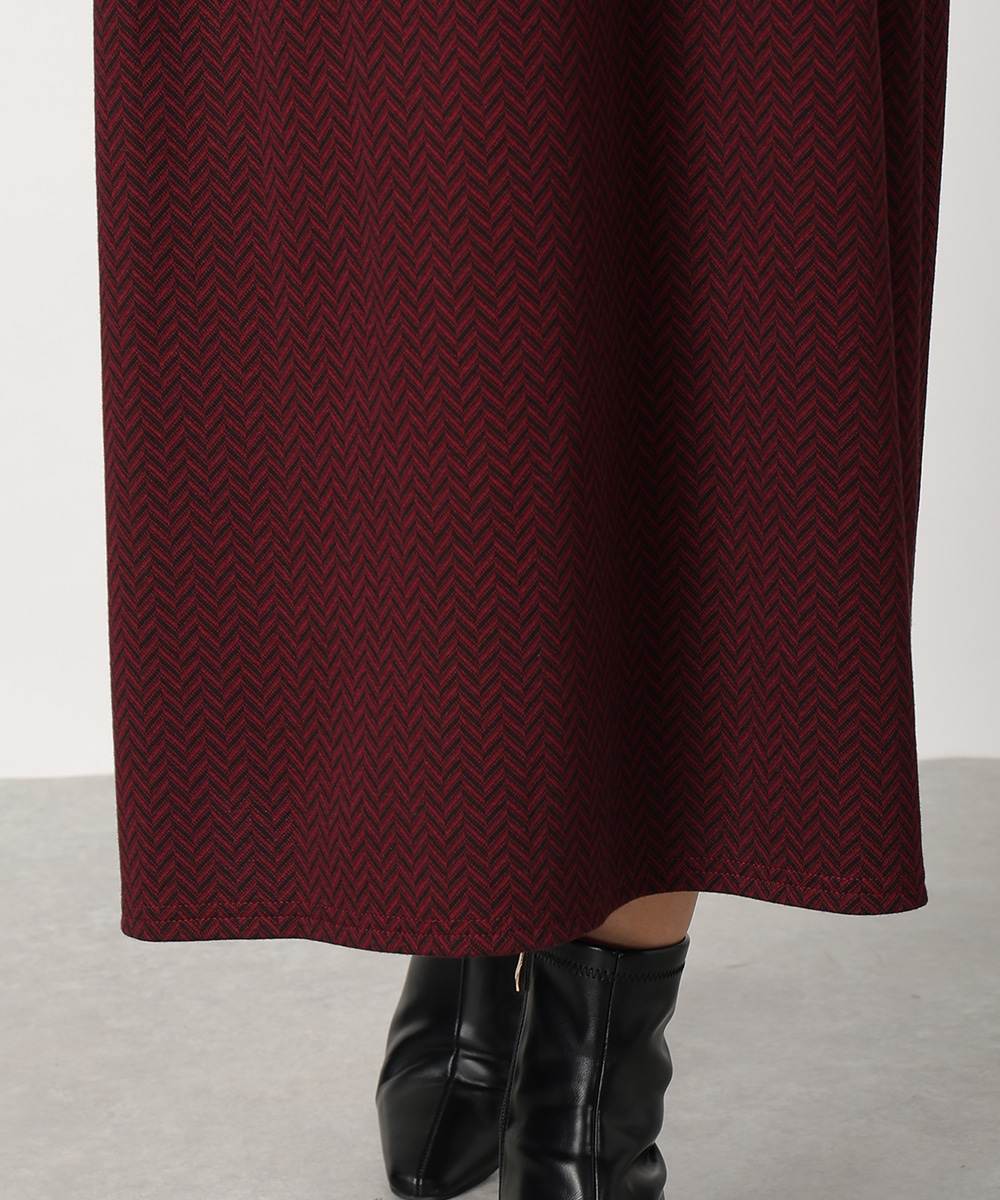 ジグザグジャカードワンピース